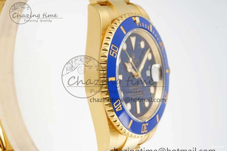 MiroTime 0220 EasyMatch Submariner 116618 LB Blue Ceramic YG Plated 904L Steel Clean 1:1 Best Edition VR 2092